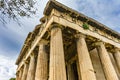 Ancient Temple of Hephaestus Columns Agora Athens Greece Royalty Free Stock Photo