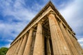 Ancient Temple of Hephaestus Columns Agora Athens Greece Royalty Free Stock Photo