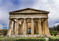 Ancient Temple of Hephaestus Columns Agora Athens Greece Royalty Free Stock Photo