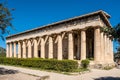 Ancient Temple of Hephaestus, Hephaisteion, in Athenian Agora archeological area of Athens, Greece Royalty Free Stock Photo