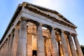 Ancient Temple of Hephaestus, Hephaisteion, in Athenian Agora archeological area of Athens, Greece