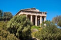 Ancient Temple of Hephaestus, Hephaisteion, in Athenian Agora archeological area of Athens, Greece Royalty Free Stock Photo