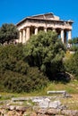 Ancient Temple of Hephaestus, Hephaisteion, in Athenian Agora archeological area of Athens, Greece Royalty Free Stock Photo