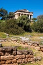 Ancient Temple of Hephaestus, Hephaisteion, in Athenian Agora archeological area of Athens, Greece Royalty Free Stock Photo