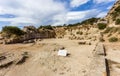 Ancient temple of Hera ruins in Loutraki Royalty Free Stock Photo