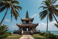 Ancient temple on island