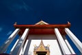 The ancient temple in koh kret, Nonthaburi Royalty Free Stock Photo