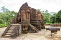 Ancient Temple Ruins In My Son Sanctuary, Vietnam. Royalty Free Stock Photo