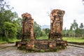 Ancient Temple Ruins In My Son Sanctuary, Vietnam. Royalty Free Stock Photo