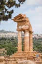 ancient temple ruins in Sicily, Italy in Agrigento Royalty Free Stock Photo