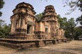 Ancient temple view of Kravan temple, Angkor Wat, Cambodia. Ancient temple tower in forest. Angkor Wat detail. Royalty Free Stock Photo