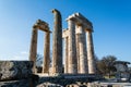 Ancient Temple of Zeus in the Nemea Royalty Free Stock Photo