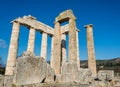 Ancient Temple of Zeus in the Nemea Royalty Free Stock Photo