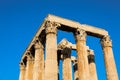 Ancient Temple of Zeus, Olympeion, Athens, Greece. Royalty Free Stock Photo