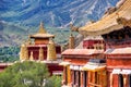 Ancient temples. Sera monastery near Lhasa, Tibet Royalty Free Stock Photo