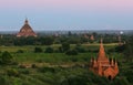 Ancient temples stupas in city of Bagan, Myanmar