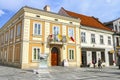 Ancient tenements in city centre of John Paul II home town city