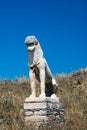 The ancient terrace of the lions at Delos island