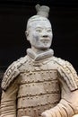 Ancient and proudly terracotta warrior (Unesco) in close up, Xian, China Royalty Free Stock Photo