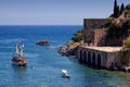 Ancient Tersane shipyard in Alanya (Turkey) Royalty Free Stock Photo