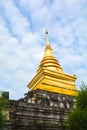Ancient thai pagoda in public location Royalty Free Stock Photo