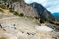 Ancient theater, Delphi, Greece Royalty Free Stock Photo