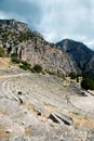 Ancient theater, Delphi, Greece Royalty Free Stock Photo