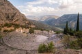 Ancient theater in Delphi, Greece Royalty Free Stock Photo
