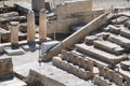 the Ancient Theater of Dionysus under the Acropolis Royalty Free Stock Photo