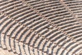 Ancient theater Epidaurus, Argolida, Greece close-up