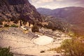 Ancient theater in Greece, Athnes Royalty Free Stock Photo