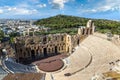 Ancient theater in Greece, Athnes Royalty Free Stock Photo