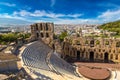 Ancient theater in Greece, Athnes Royalty Free Stock Photo