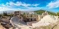 Ancient theater in Greece, Athnes Royalty Free Stock Photo