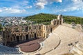 Ancient theater in Greece, Athnes Royalty Free Stock Photo