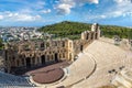Ancient theater in Greece, Athnes Royalty Free Stock Photo