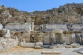 Ancient theater of Perge. Amphitheater. Ancient city. Side. Turkey. Manavgat. Antalya. Landmarks of Turkey Royalty Free Stock Photo