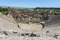 Ancient theater of Perge. Amphitheater. Ancient city. Side. Turkey. Manavgat. Antalya. Landmarks of Turkey Royalty Free Stock Photo