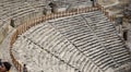 Ancient theater sitting area standing in perspective