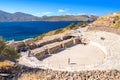 Ancient Theater view near where Aphrodite of Milo was found, Milos island, Cyclades, Greece