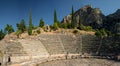 Impressions of the famous ancient site of Delphi in Northern Greece Royalty Free Stock Photo