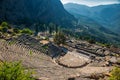 Impressions of the famous ancient site of Delphi in Northern Greece Royalty Free Stock Photo