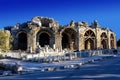 Ancient theatre in Side, Turkey Royalty Free Stock Photo