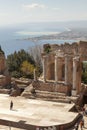 The Ancient theatre of Taormina. Landscape