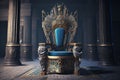 The ancient throne of the Egyptian pharaoh Ramses Royalty Free Stock Photo