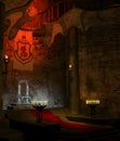 Ancient throne room 1 Royalty Free Stock Photo