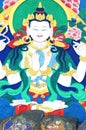 Ancient Tibetan wall painting art Royalty Free Stock Photo