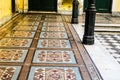 Ancient Tile Background Vintage Corridor Building