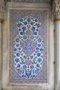 Ancient tile pattern on ceramic wall in Hagia Sophia