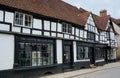 Ancient timber framed shop front. Midhurst. Sussex. UK Royalty Free Stock Photo